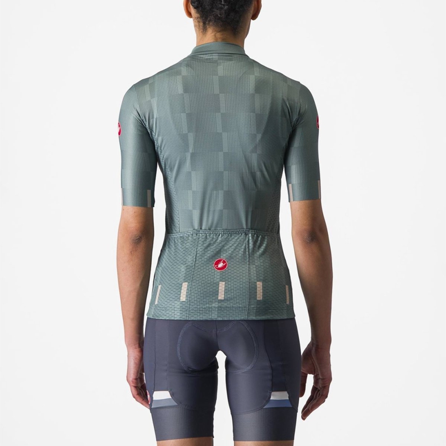 Castelli DIMENSIONE Jersey Dames Turquoise | 923058DMP