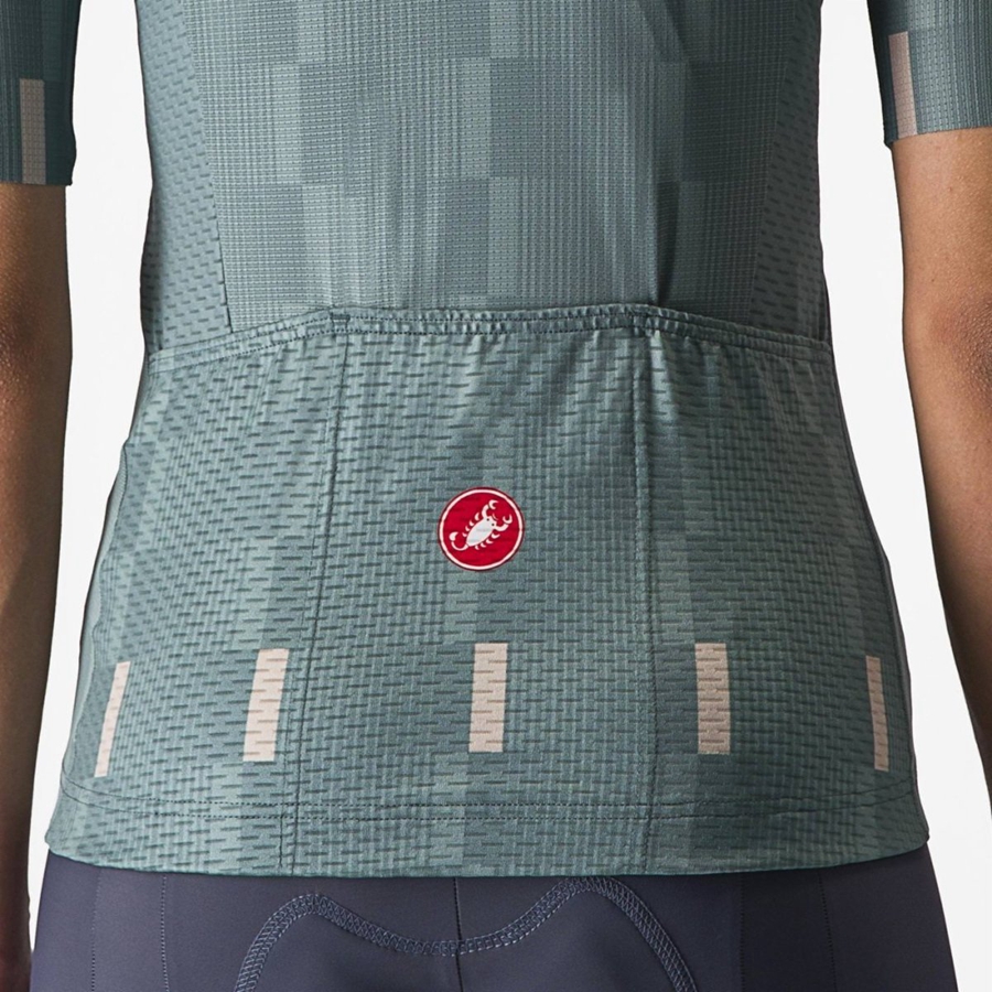 Castelli DIMENSIONE Jersey Dames Turquoise | 923058DMP