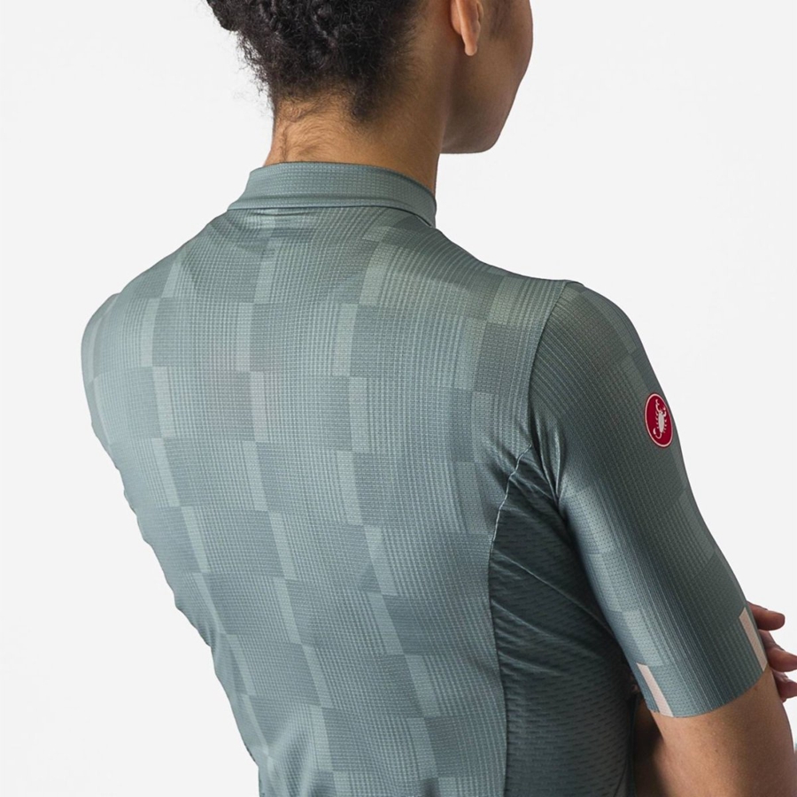 Castelli DIMENSIONE Jersey Dames Turquoise | 923058DMP