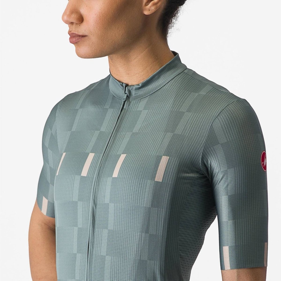 Castelli DIMENSIONE Jersey Dames Turquoise | 923058DMP