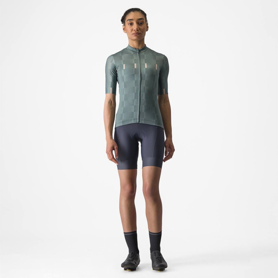 Castelli DIMENSIONE Jersey Dames Turquoise | 923058DMP