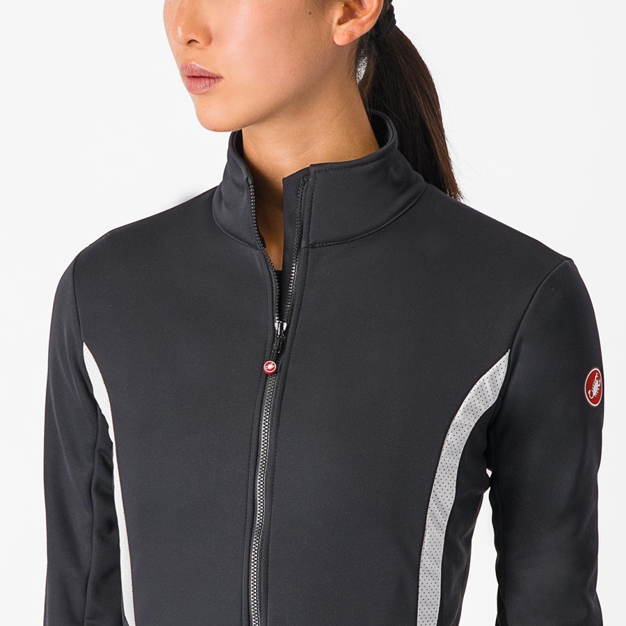 Castelli DINAMICA 2 Jassen Dames Zwart Wit | 850249ZRM