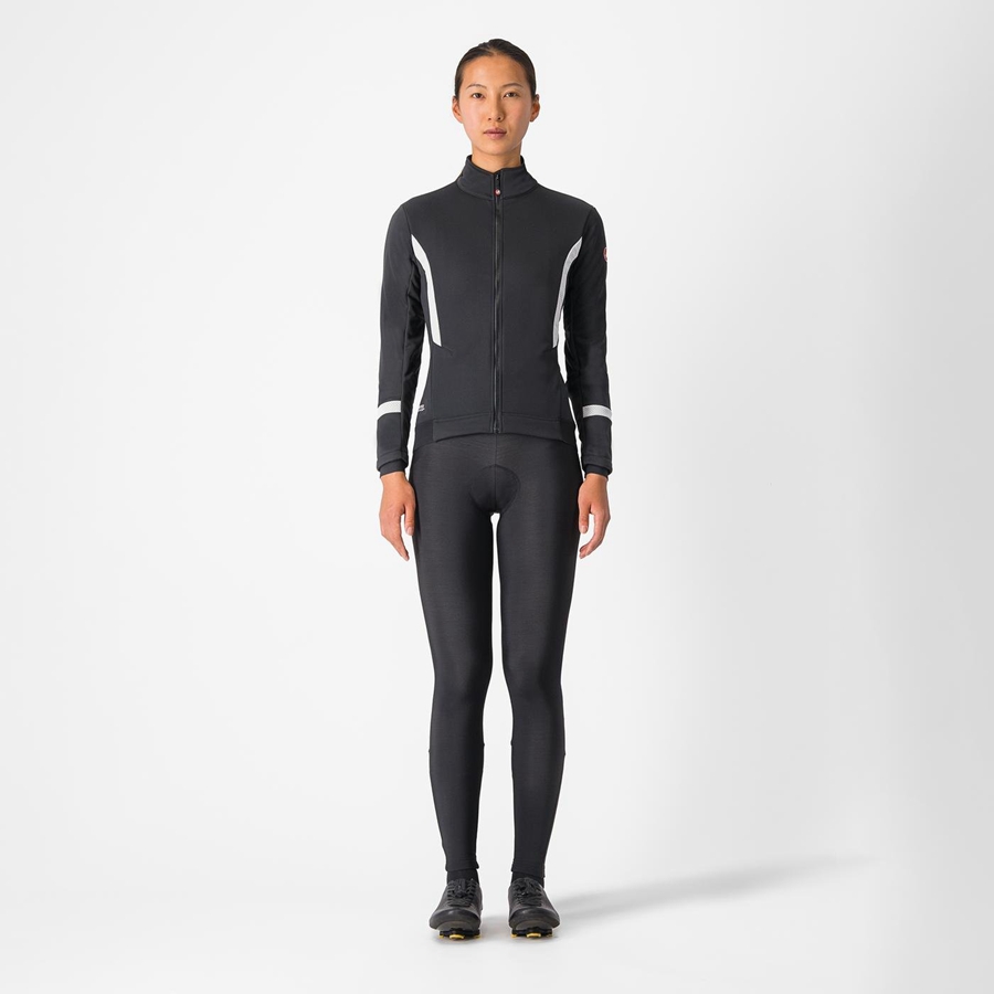 Castelli DINAMICA 2 Jassen Dames Zwart Wit | 850249ZRM