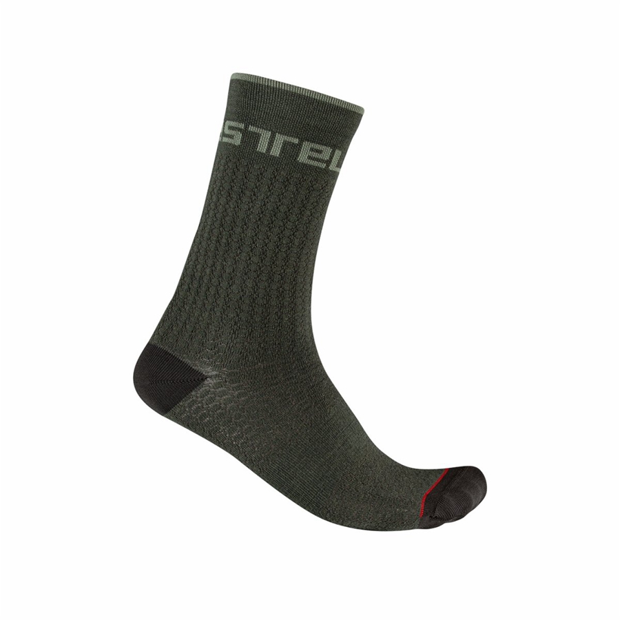 Castelli DISTANZA 20 Sokken Heren Groen | 359812FED