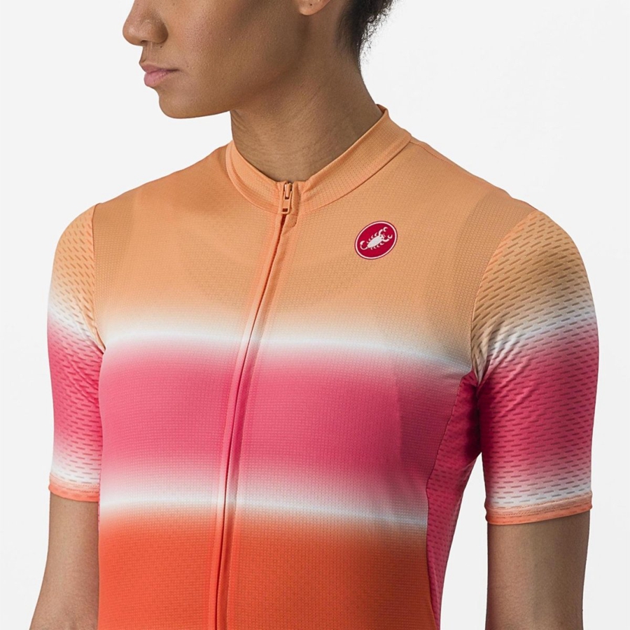 Castelli DOLCE Jersey Dames Oranje | 325091LGJ