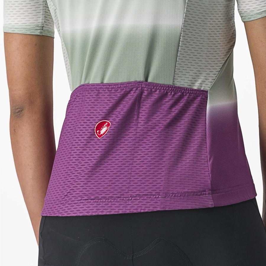 Castelli DOLCE Jersey Dames Paars Wit | 960581PVI