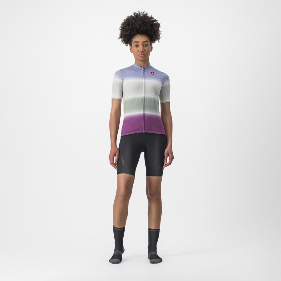 Castelli DOLCE Jersey Dames Paars Wit | 960581PVI