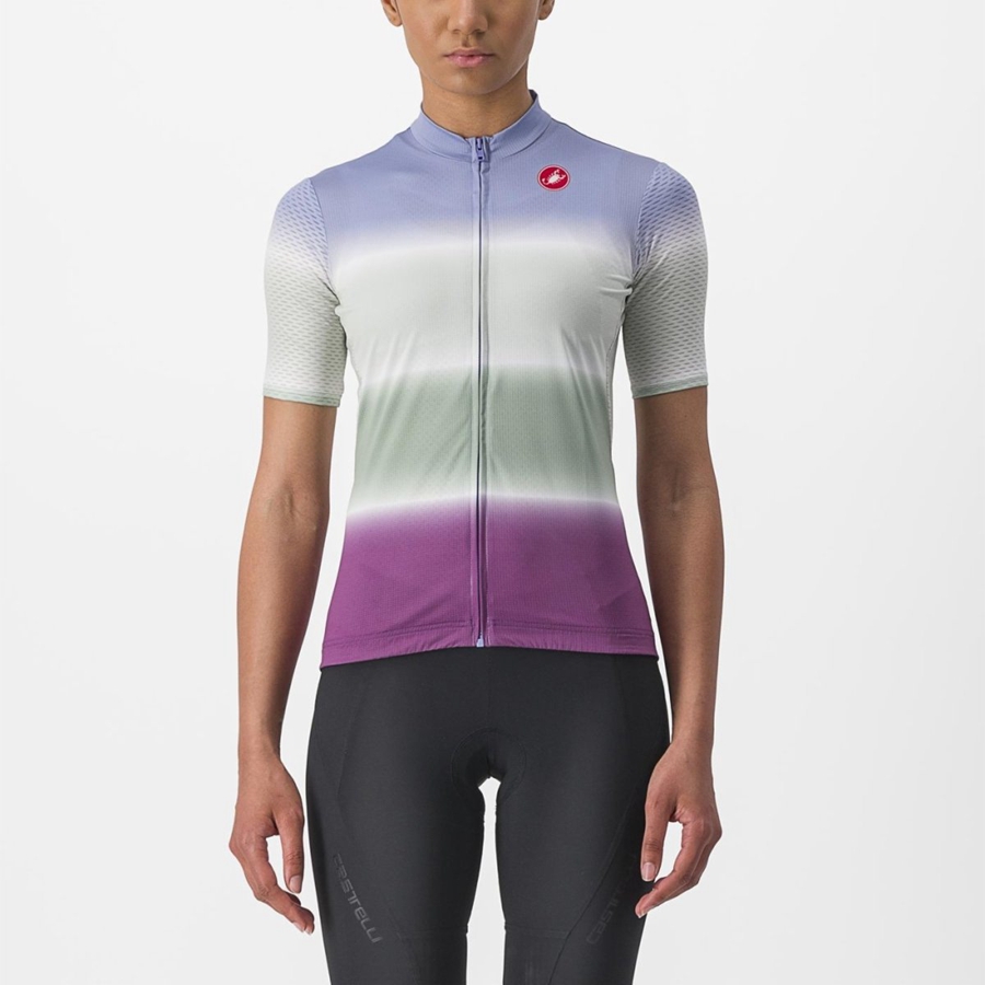 Castelli DOLCE Jersey Dames Paars Wit | 960581PVI