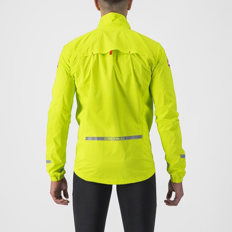 Castelli EMERGENCY 2 RAIN Bescherming Heren Lichtgroen | 973215HVQ