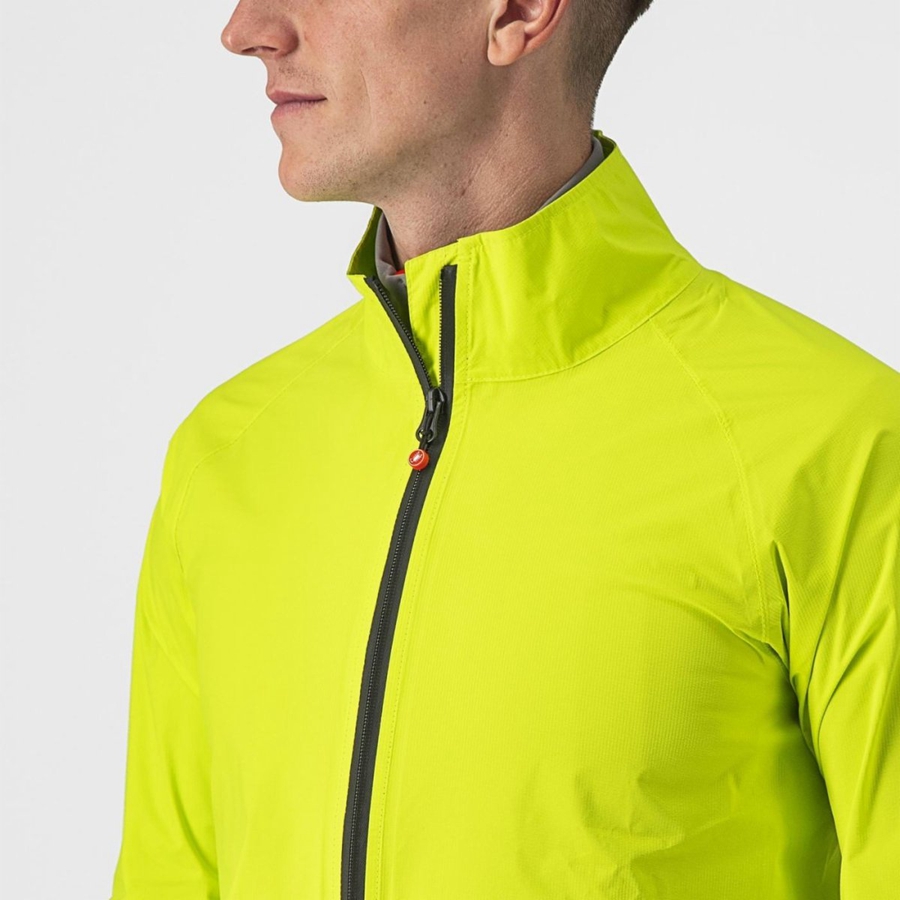 Castelli EMERGENCY 2 RAIN Bescherming Heren Lichtgroen | 973215HVQ