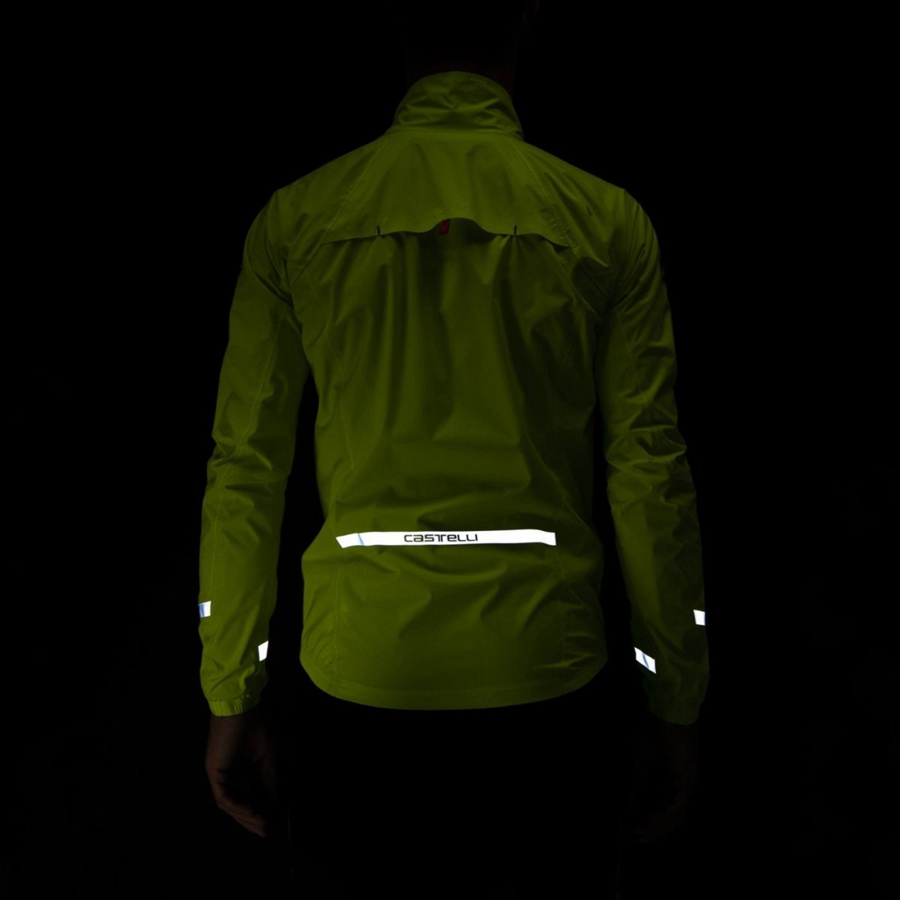 Castelli EMERGENCY 2 RAIN Bescherming Heren Lichtgroen | 973215HVQ