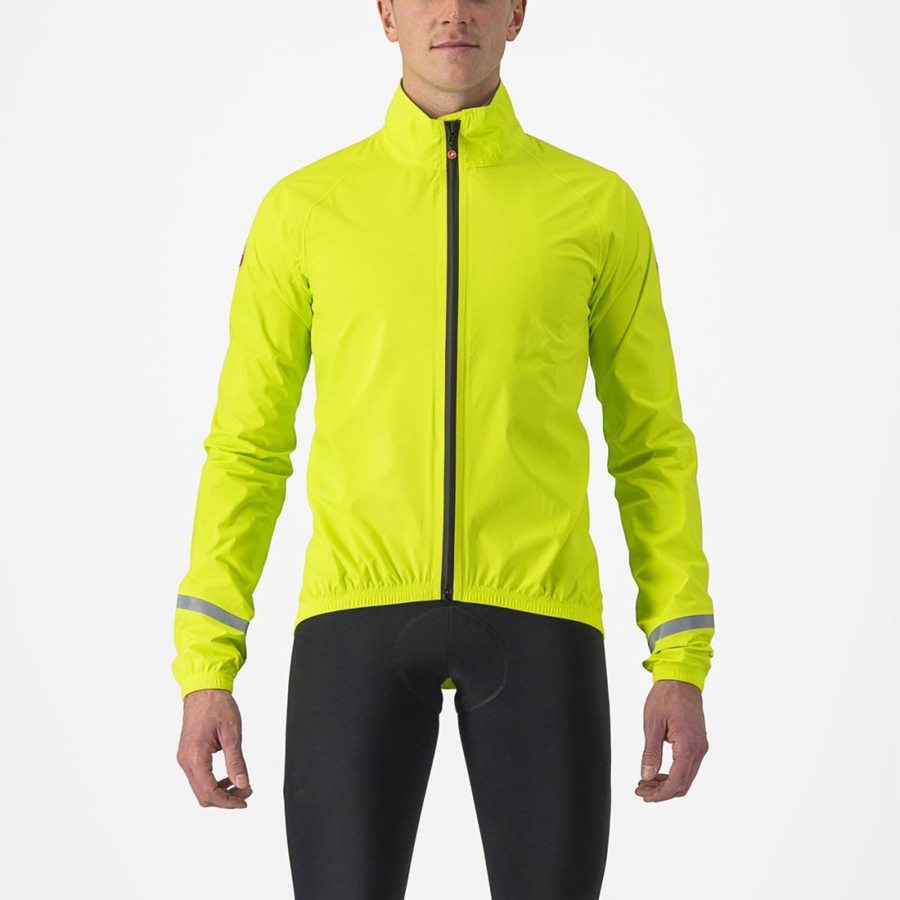 Castelli EMERGENCY 2 RAIN Bescherming Heren Lichtgroen | 973215HVQ