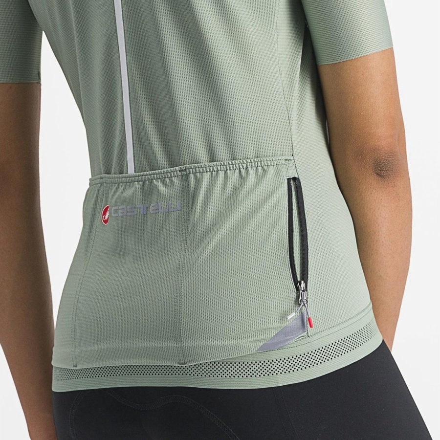 Castelli ENDURANCE W Jersey Dames Groen | 276483UQJ