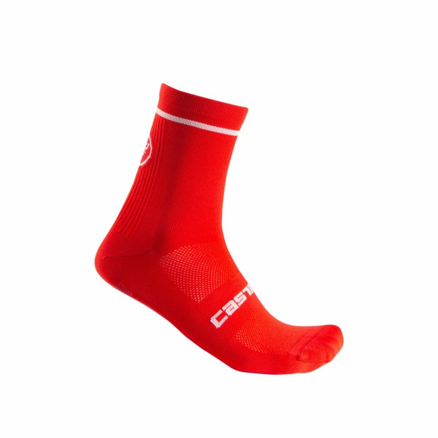 Castelli ENTRATA 13 Sokken Heren Rood | 720513RDG