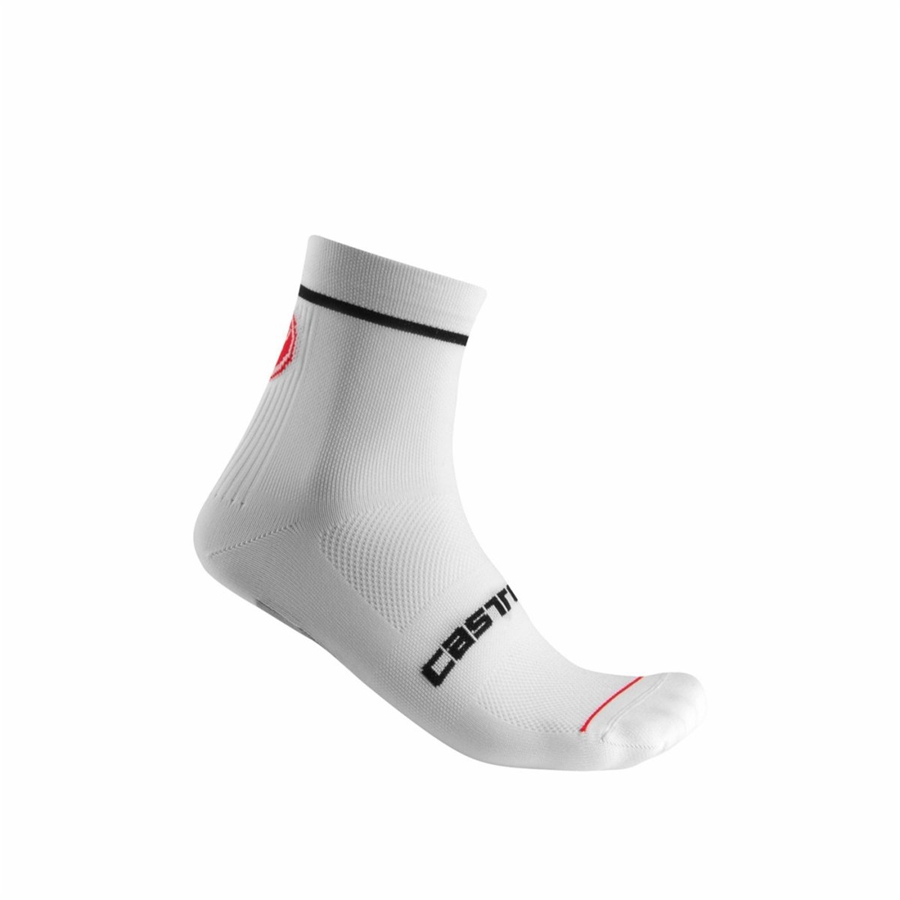 Castelli ENTRATA 9 Sokken Heren Wit | 705291DXC