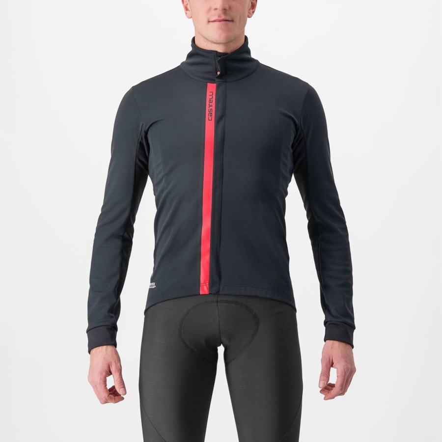 Castelli ENTRATA Jassen Heren Zwart Rood | 038971QXR