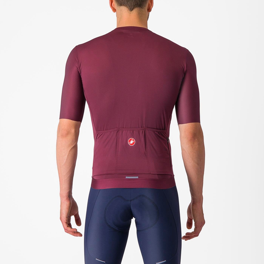 Castelli ESPRESSO Jersey Heren Diepbordeaux Zilver | 271903OTS