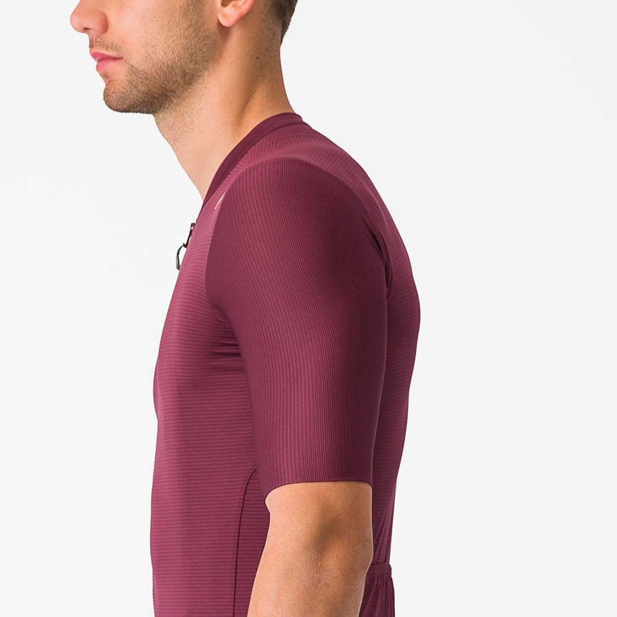 Castelli ESPRESSO Jersey Heren Diepbordeaux Zilver | 271903OTS