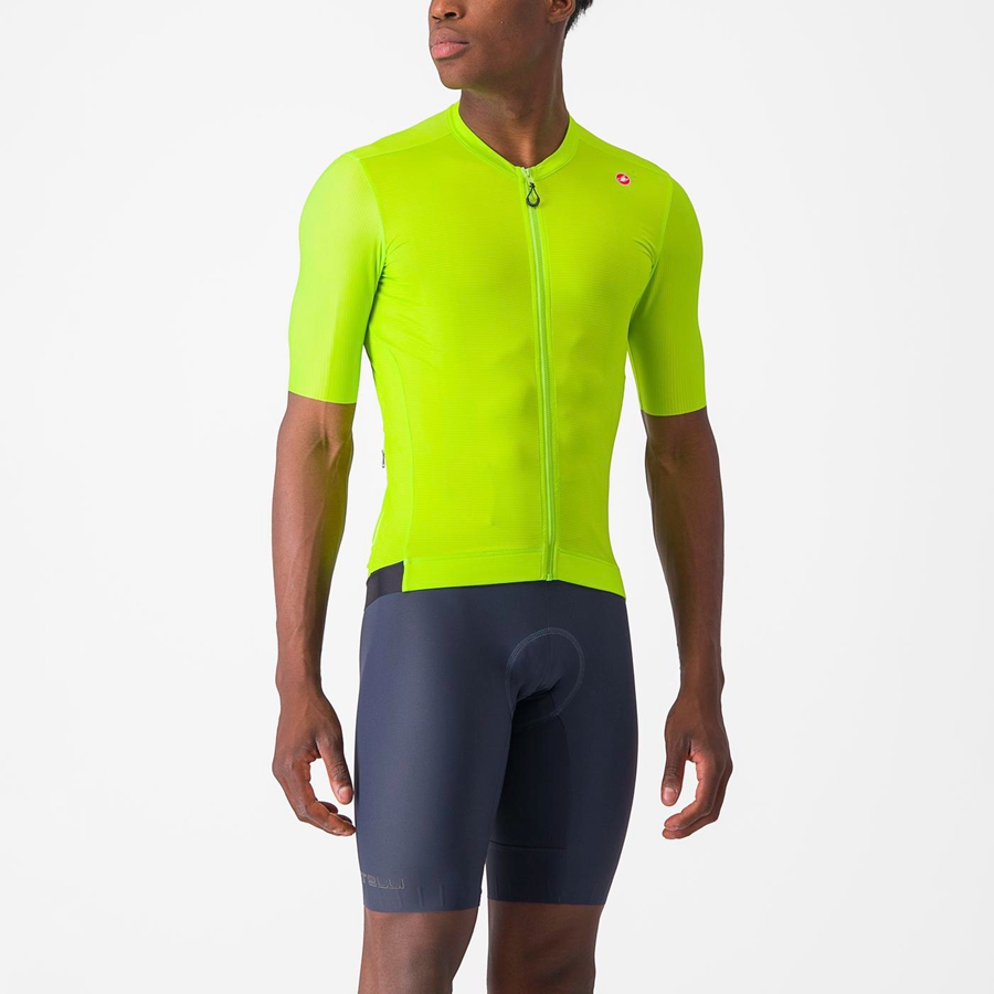 Castelli ESPRESSO Jersey Heren Lichtgroen Diepgroen | 104572NBC