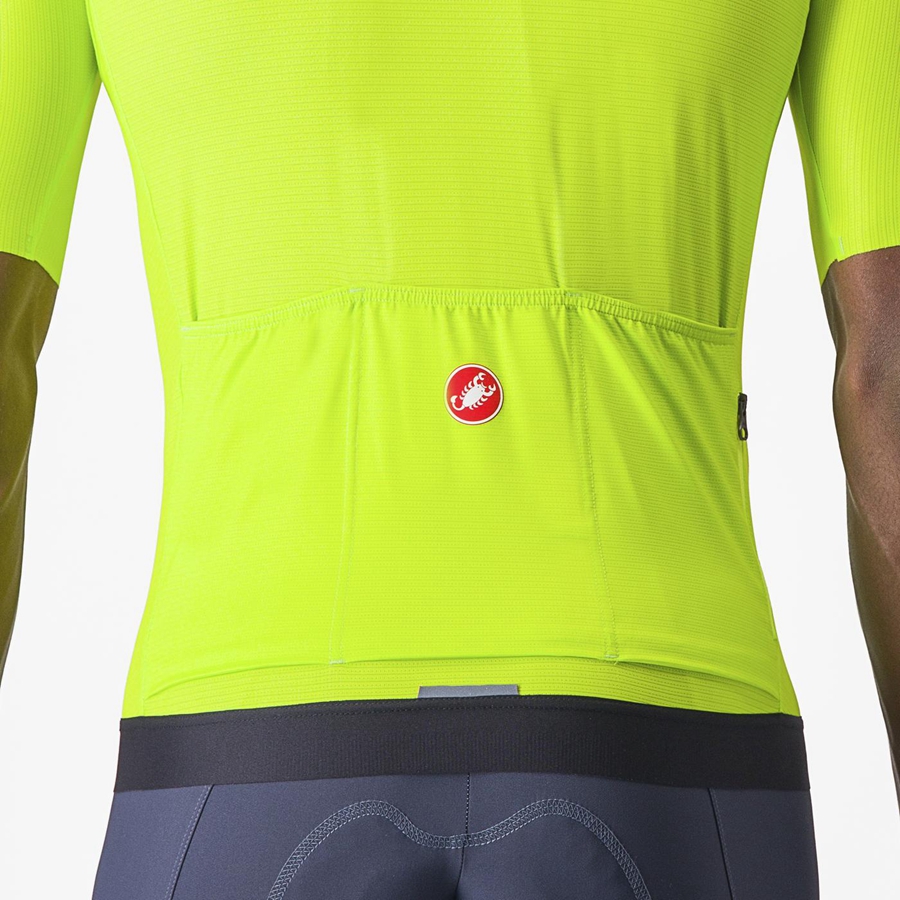 Castelli ESPRESSO Jersey Heren Lichtgroen Diepgroen | 104572NBC