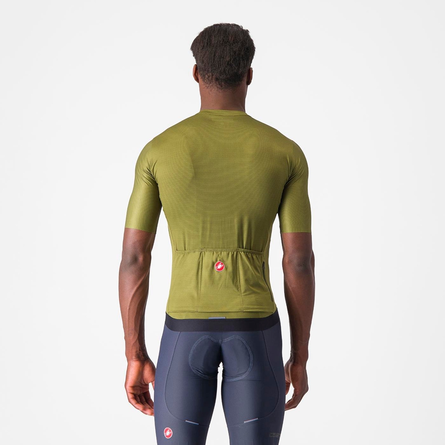 Castelli ESPRESSO Jersey Heren Olijfgroen Lichtgroen | 328951LHJ