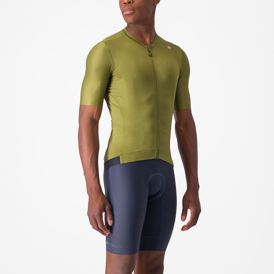 Castelli ESPRESSO Jersey Heren Olijfgroen Lichtgroen | 328951LHJ