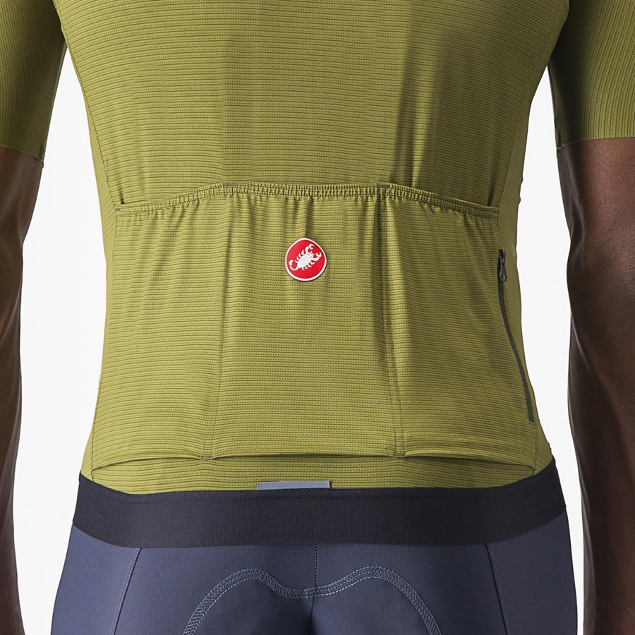 Castelli ESPRESSO Jersey Heren Olijfgroen Lichtgroen | 328951LHJ