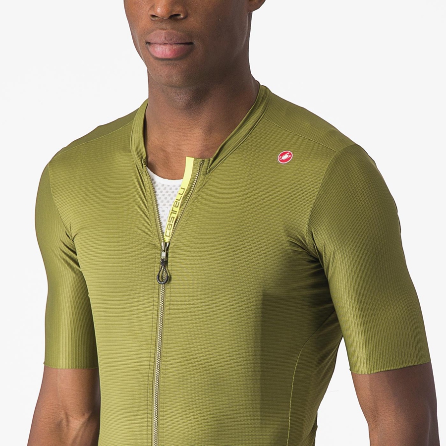 Castelli ESPRESSO Jersey Heren Olijfgroen Lichtgroen | 328951LHJ