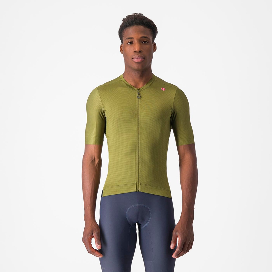 Castelli ESPRESSO Jersey Heren Olijfgroen Lichtgroen | 328951LHJ