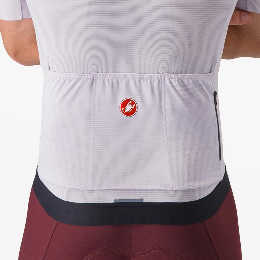 Castelli ESPRESSO Jersey Heren Paars Wit Donkergrijs | 092845NYX