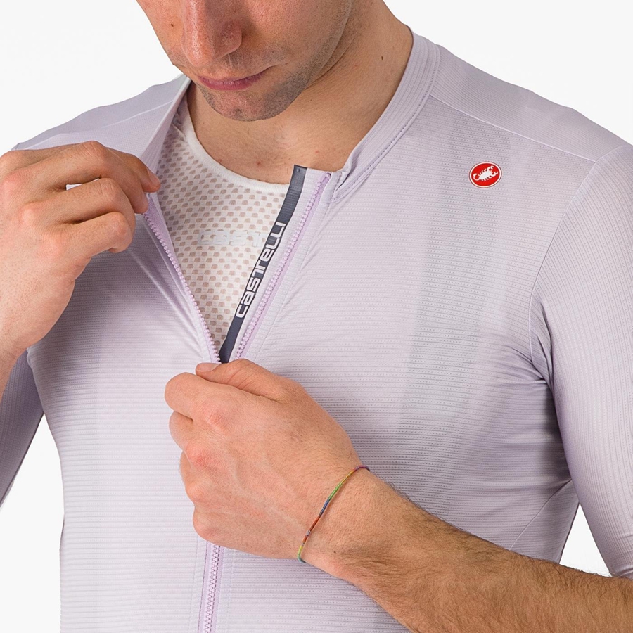 Castelli ESPRESSO Jersey Heren Paars Wit Donkergrijs | 092845NYX