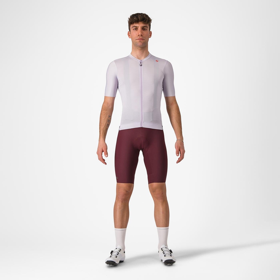 Castelli ESPRESSO Jersey Heren Paars Wit Donkergrijs | 092845NYX