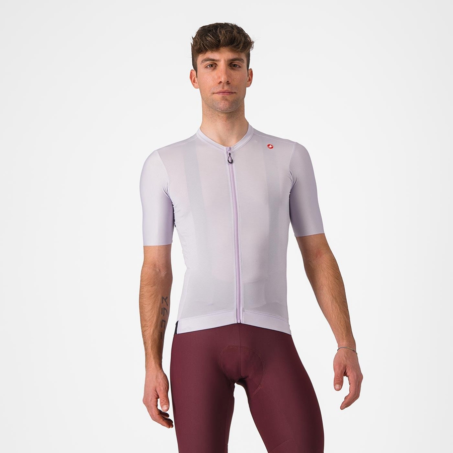 Castelli ESPRESSO Jersey Heren Paars Wit Donkergrijs | 092845NYX