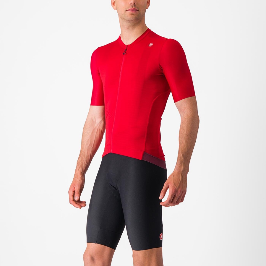 Castelli ESPRESSO Jersey Heren Rood Diepbordeaux | 578460CDF