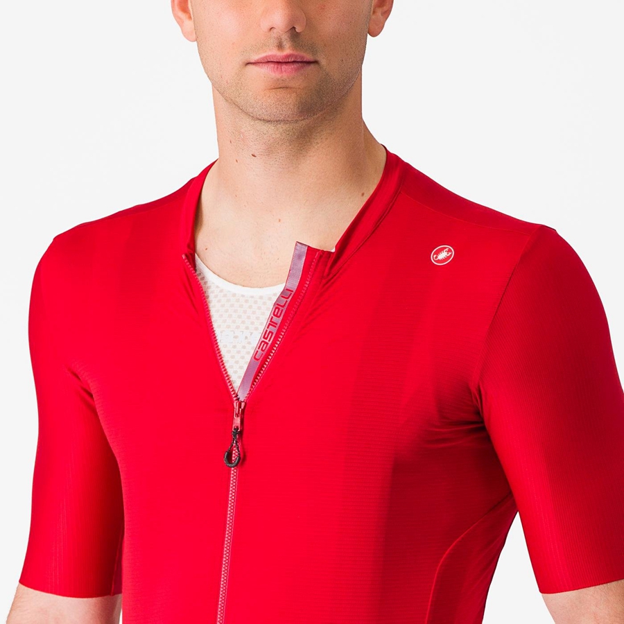 Castelli ESPRESSO Jersey Heren Rood Diepbordeaux | 578460CDF