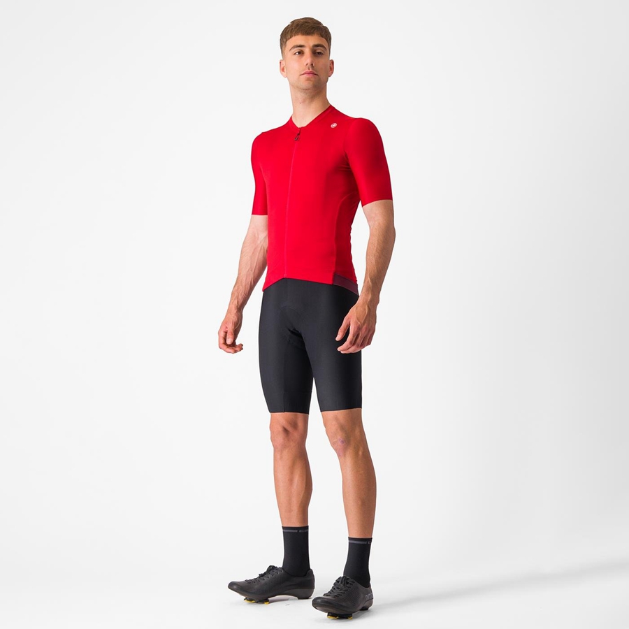 Castelli ESPRESSO Jersey Heren Rood Diepbordeaux | 578460CDF