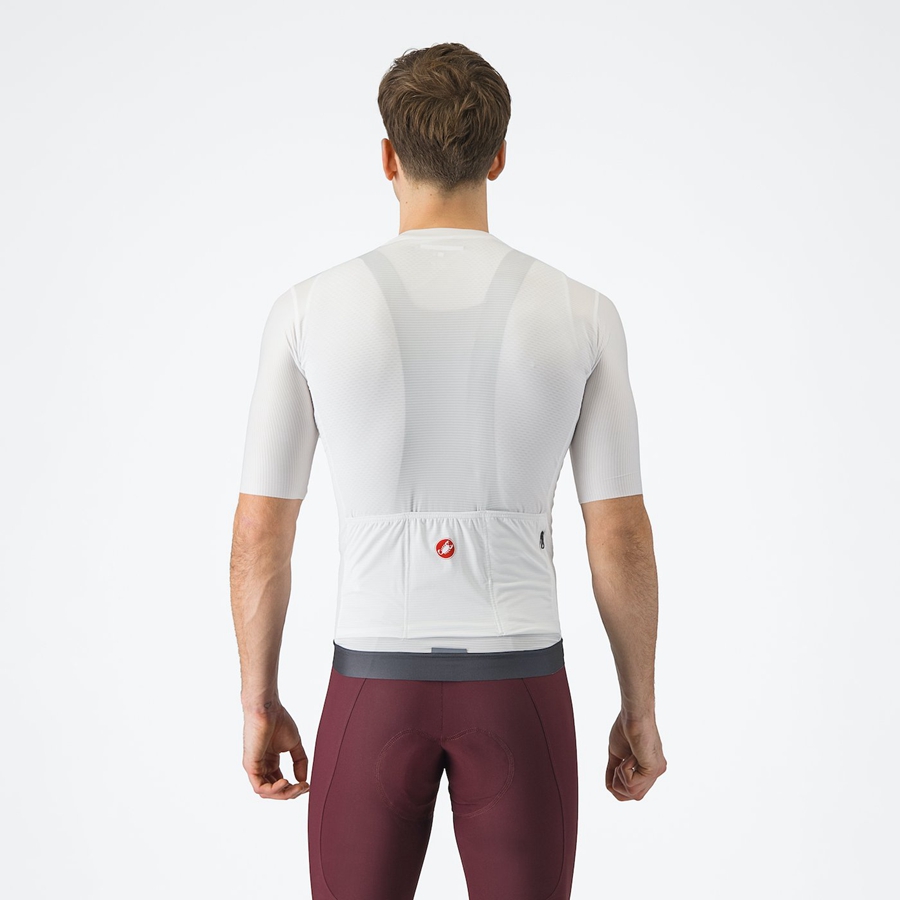 Castelli ESPRESSO Jersey Heren Wit Donkergrijs | 928714MOJ