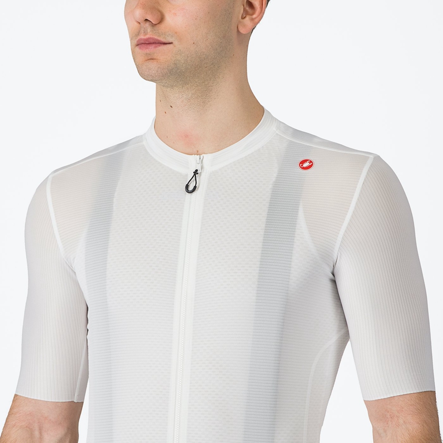 Castelli ESPRESSO Jersey Heren Wit Donkergrijs | 928714MOJ