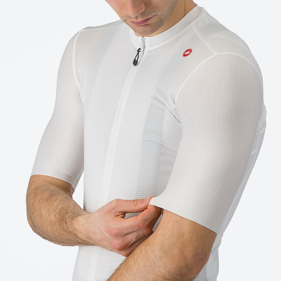 Castelli ESPRESSO Jersey Heren Wit Donkergrijs | 928714MOJ