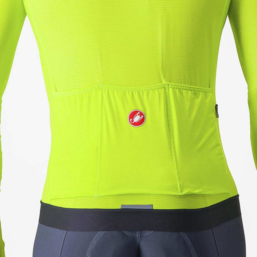 Castelli ESPRESSO LS Jersey Heren Lichtgroen Diepgroen | 315082HTN