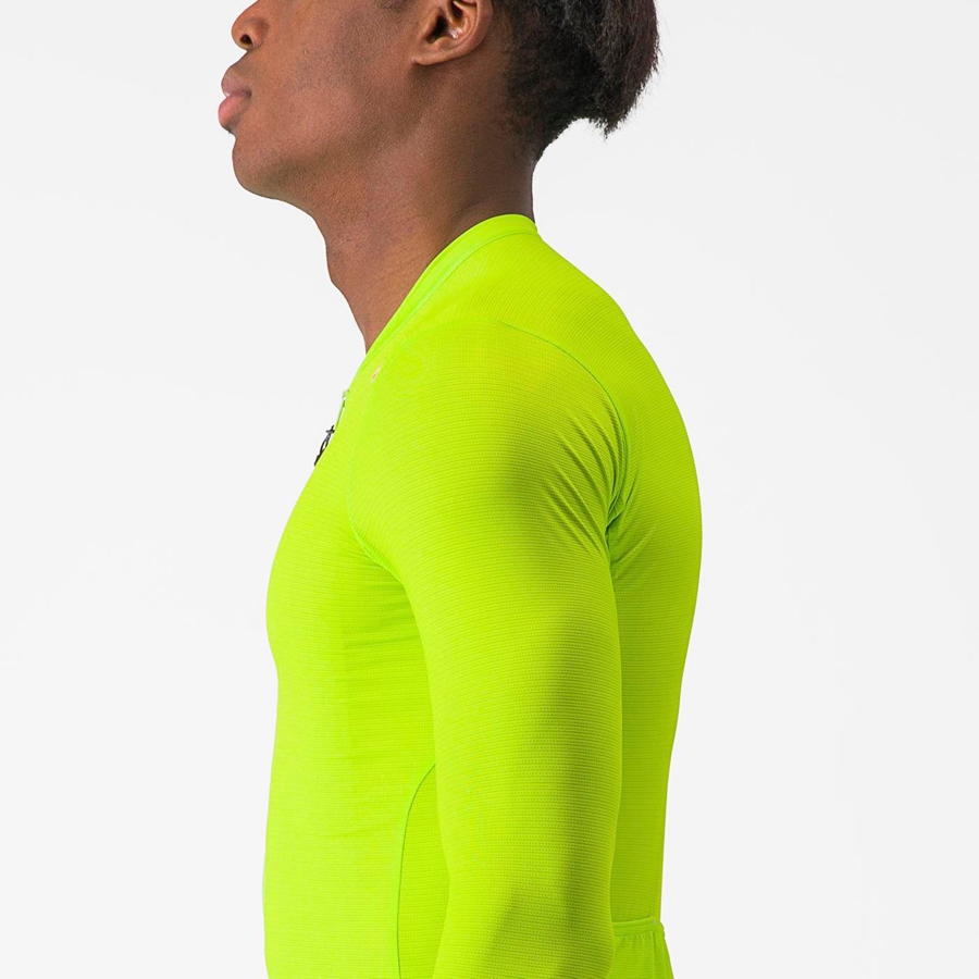 Castelli ESPRESSO LS Jersey Heren Lichtgroen Diepgroen | 315082HTN