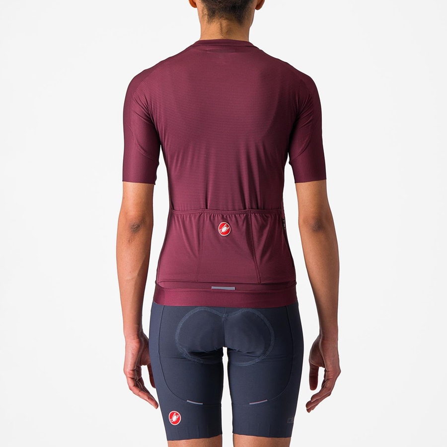 Castelli ESPRESSO W Jersey Dames Diepbordeaux Diepbordeaux | 360591VCP