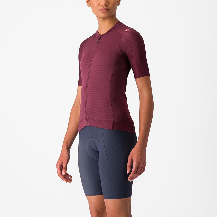 Castelli ESPRESSO W Jersey Dames Diepbordeaux Diepbordeaux | 360591VCP