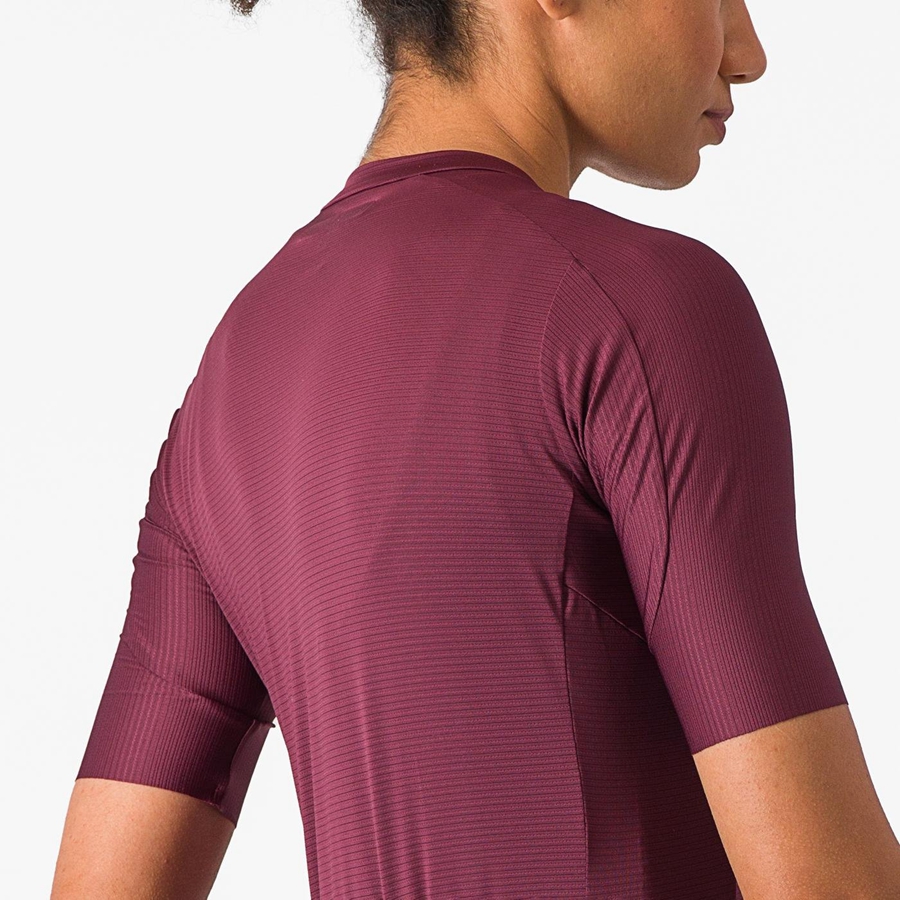 Castelli ESPRESSO W Jersey Dames Diepbordeaux Diepbordeaux | 360591VCP