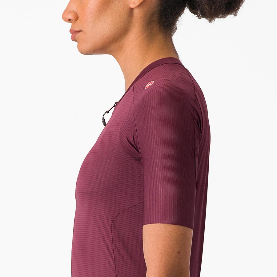 Castelli ESPRESSO W Jersey Dames Diepbordeaux Diepbordeaux | 360591VCP