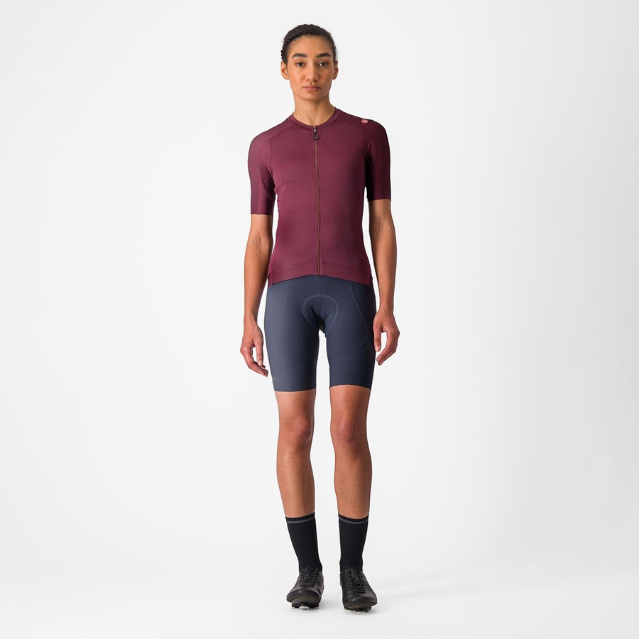 Castelli ESPRESSO W Jersey Dames Diepbordeaux Diepbordeaux | 360591VCP