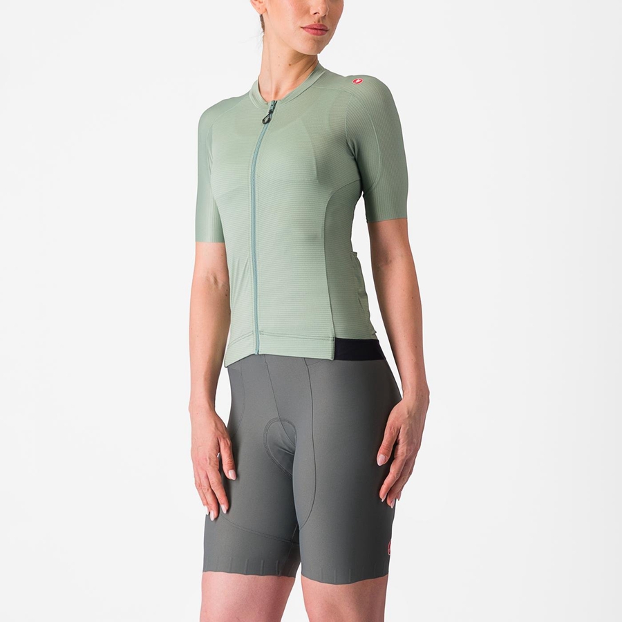 Castelli ESPRESSO W Jersey Dames Groen Diepgroen | 760392MAN