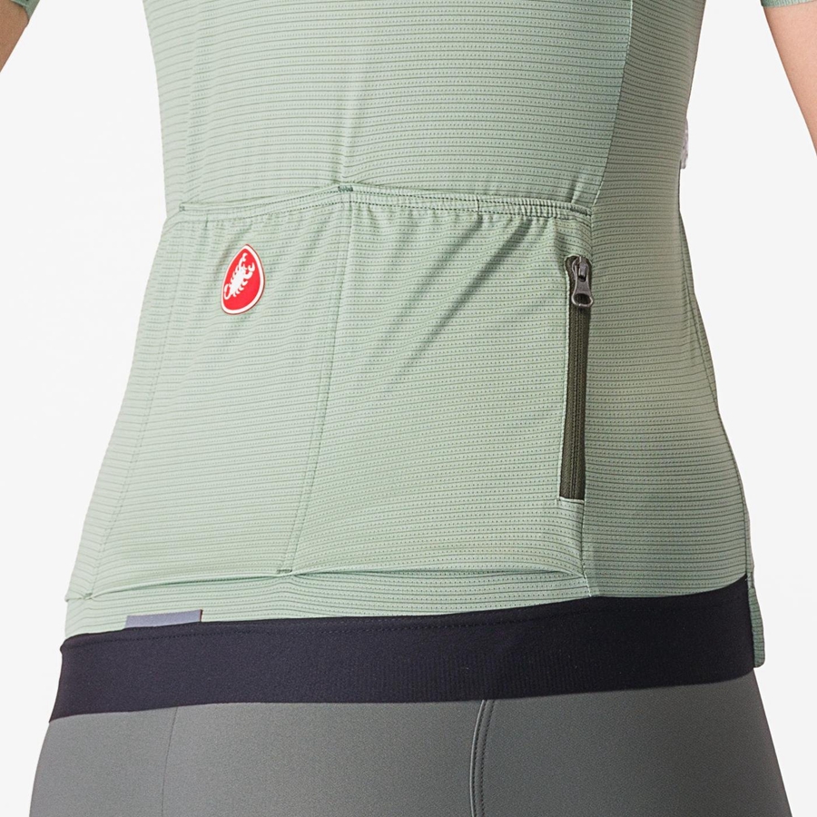 Castelli ESPRESSO W Jersey Dames Groen Diepgroen | 760392MAN