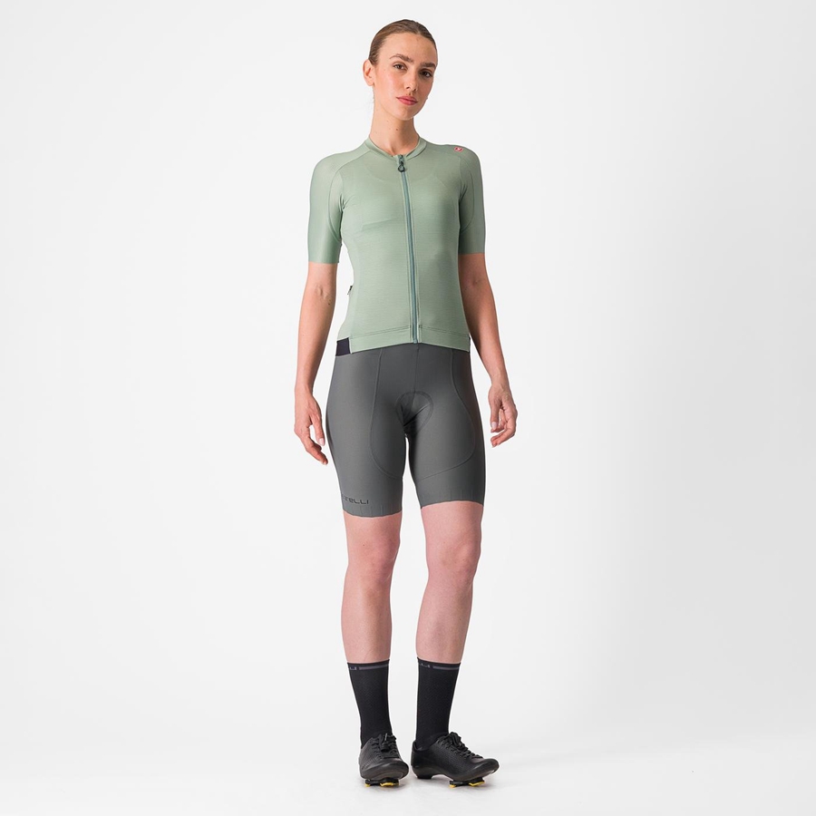 Castelli ESPRESSO W Jersey Dames Groen Diepgroen | 760392MAN