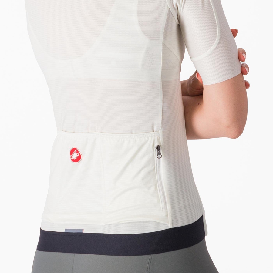 Castelli ESPRESSO W Jersey Dames Wit Donkergrijs | 059482IWJ